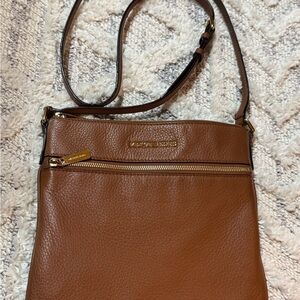 Michael Kors Brown Leather Crossbody Bag